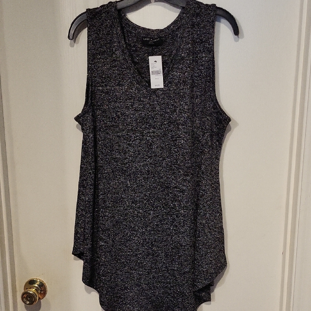 Lane Bryant Sparkly Sleeveless Top